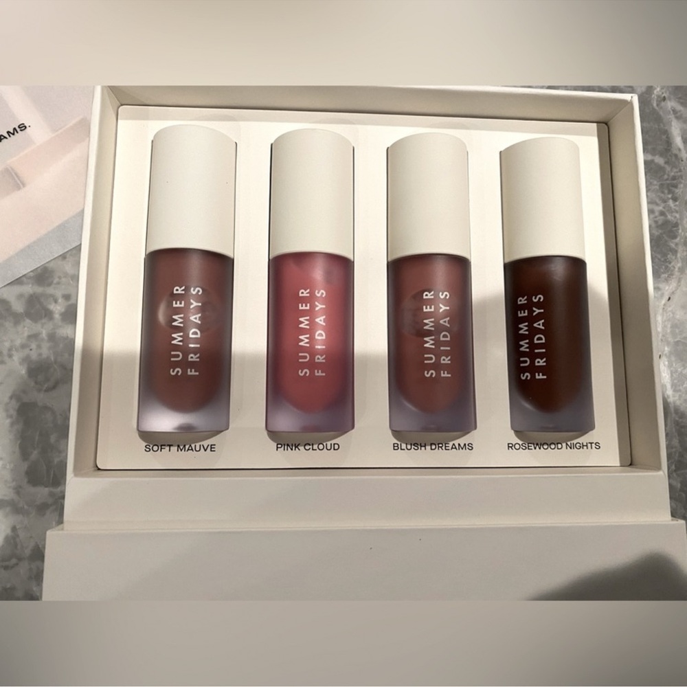 Summer Fridays Lip Oil Set - Mauve, Pink, Rose, Berry - Picture 12 of 12
